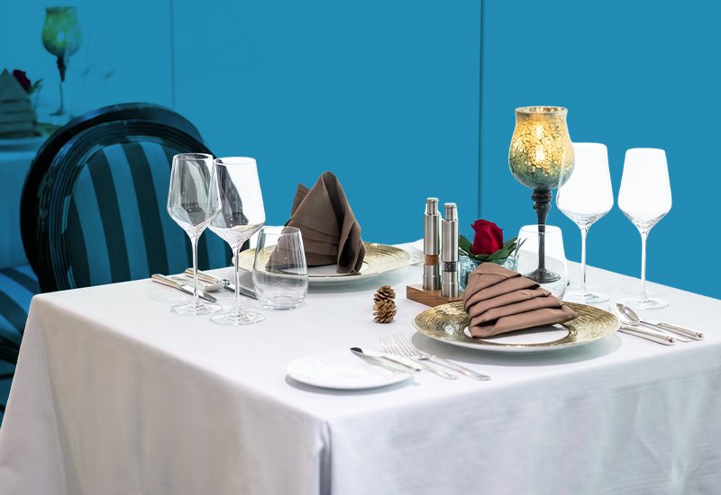 Hospitality and dining restaurant atmosphere